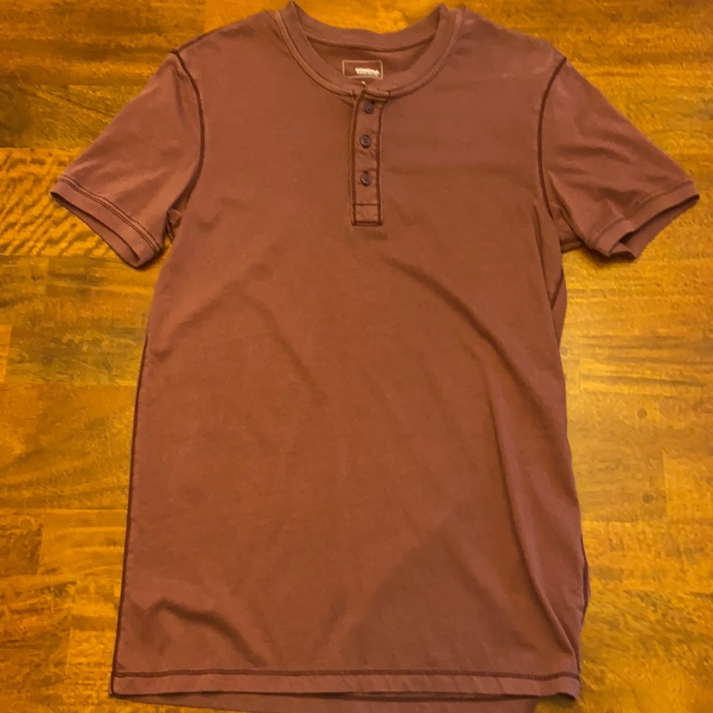 Sonoma Mens Small Polo Shirt Burgundy